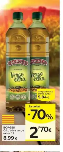 Caprabo BORGES Oli d'oliva verge extra oferta