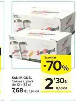 Caprabo SAN MIGUEL Cervesa oferta