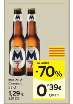Caprabo MORITZ Cervesa oferta