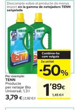 Caprabo TENN Producte per netejar Bio Universal oferta