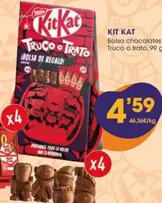 Supermercados Plaza Kit kat - bolsa chocolates truco o trato oferta