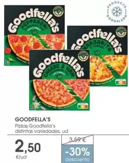Supermercados Plaza Goodfella's - pizzas distintas oferta