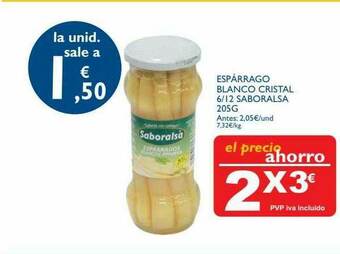 Supermercados La Despensa Espárrago Blanco Cristal 6 12 Saboralsa oferta