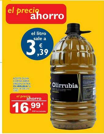 Supermercados La Despensa Aceite Oliva Cornicabra Virgen Extra Olirrubia oferta