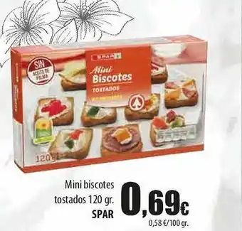 SPAR Lanzarote Mini Biscotes Tostados Spar oferta