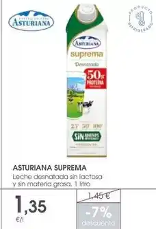 Supermercados Plaza La asturiana - leche desnatada sin lactosa y sin materia grasa oferta