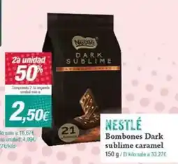 Supermercados Plaza Nestlé - bombones dark sublime caramel oferta