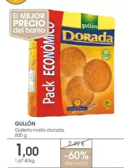 Supermercados Plaza Gullón - galleta maría dorada oferta