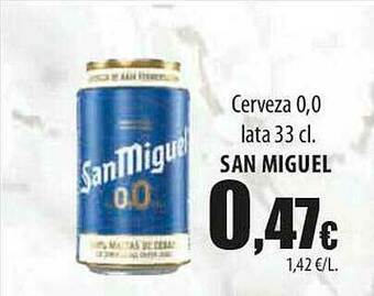 SPAR Lanzarote Cerveza 0.0 San Miguel oferta