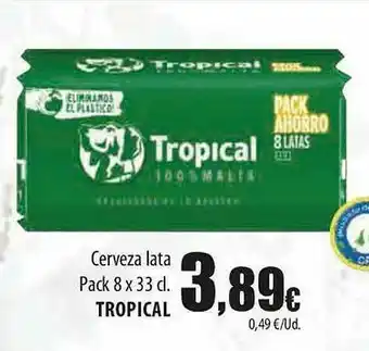 SPAR Lanzarote Cerveza Lata Tropical oferta