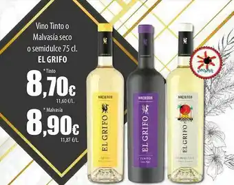 SPAR Lanzarote Vino Tinto O Malvasía Seco O Semidulce El Grifo oferta