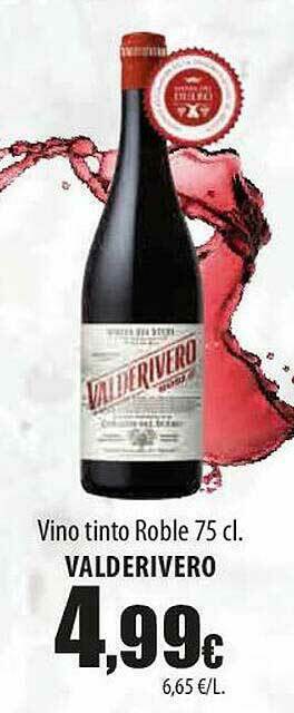 SPAR Lanzarote Vino Tinto Roble Valderivero oferta