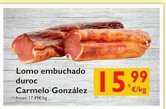 Cash Ecofamilia Lomo Embuchado Duroc Carmelo González oferta