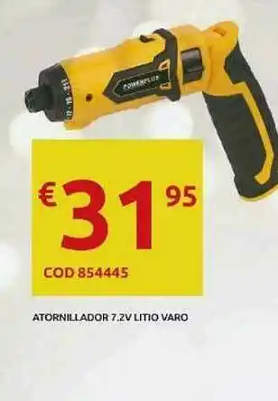 Atornillador 7.2v Litio Varo