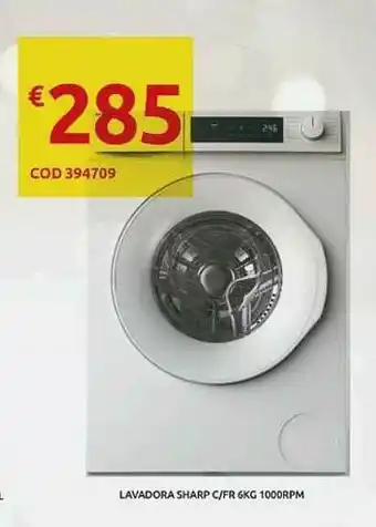 Lavadora Sharp C Fr 6kg 1000rpm