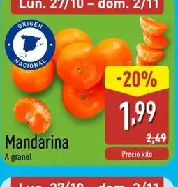 ALDI Mandarina oferta
