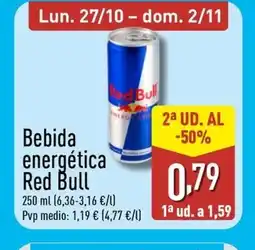 ALDI RED BULL Bebida energética oferta