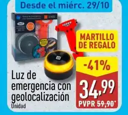 ALDI Luz de emergencia con geolocalización oferta
