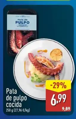 ALDI Pata de pulpo cocida oferta