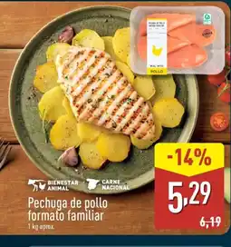 ALDI Pechuga de pollo formato familiar oferta