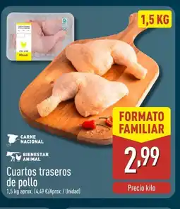 ALDI Cuartos traseros de pollo oferta