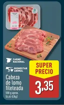 ALDI Cabeza de lomo fileteada oferta