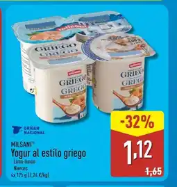 ALDI MILSANI Yogur al estilo griego oferta