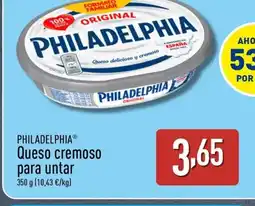 ALDI PHILADELPHIA Queso cremoso para untar oferta