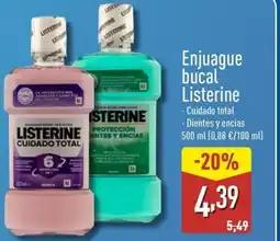 ALDI LISTERINE Enjuague bucal oferta