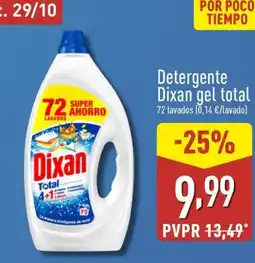 ALDI DIXAN Detergente gel total oferta