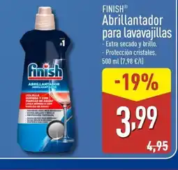 ALDI FINISH Abrillantador para lavavajillas oferta
