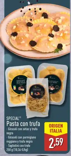 ALDI SPECIAL Pasta con trufa oferta