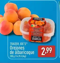 ALDI TRADER JOE'S Orejones de albaricoque oferta