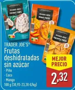 ALDI TRADER JOE'S Frutas deshidratadas sin azúcar oferta