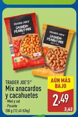 ALDI TRADER JOE'S Mix anacardos y cacahuetes oferta