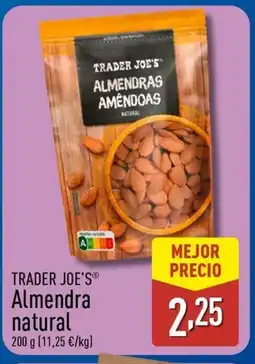 ALDI TRADER JOE'S Almendra natural oferta