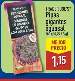 ALDI TRADER JOE'S Pipas gigantes aguasal oferta