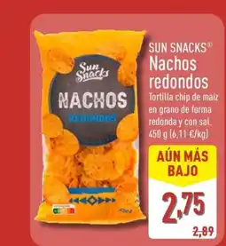 ALDI SUN SNACKS Nachos redondos oferta