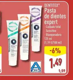 ALDI DENTITEX Pasta de dientes expert oferta