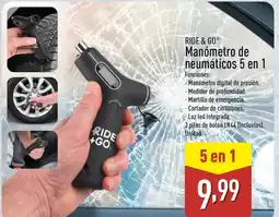 ALDI RIDE & GO Manómetro de neumáticos 5 en 1 oferta