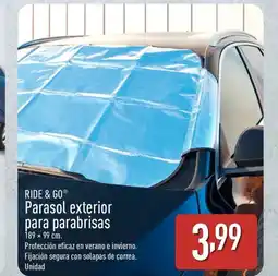 ALDI RIDE & GO Parasol exterior para parabrisas oferta