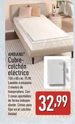 ALDI AMBIANO Cubre- colchón eléctrico oferta