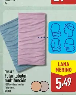 ALDI CRANE Fular tubular multifunción oferta