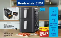 ALDI AMBIANO Freidora de aire doble vertical oferta