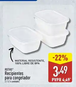 ALDI ROTHO Recipientes para congelador oferta