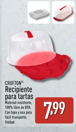 ALDI CROFTON Recipiente para tartas oferta