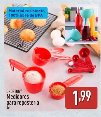 ALDI CROFTON Medidores para repostería oferta