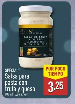 ALDI SPECIAL Salsa para pasta con trufa y queso oferta