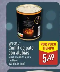 ALDI SPECIAL Confit de pato con alubias oferta