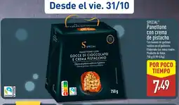 ALDI SPECIAL Panettone con crema de pistacho oferta